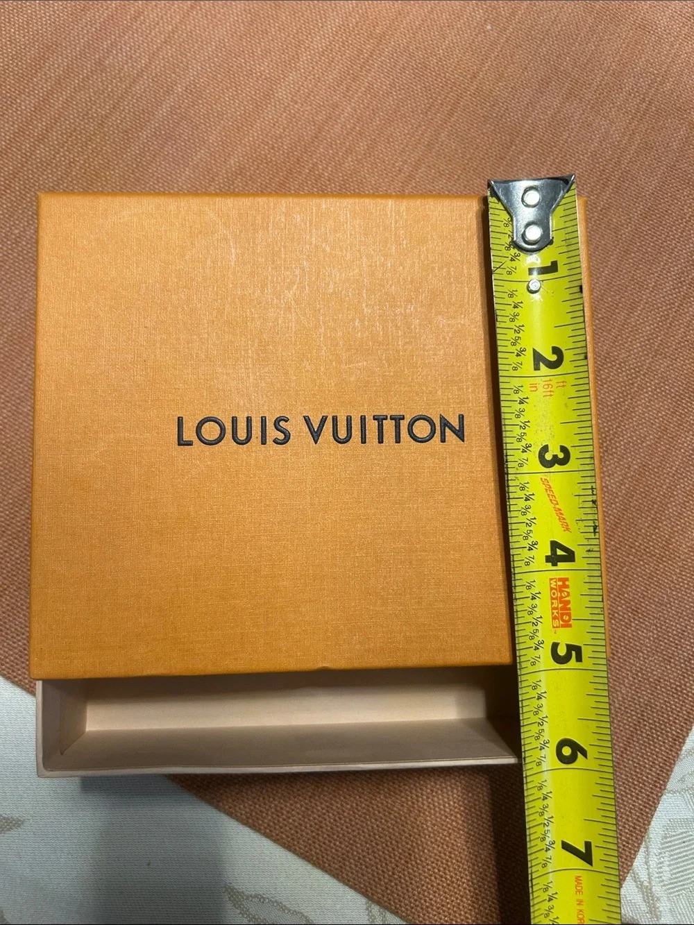 Louis Vuitton Orange Box with Navy Pull-Tab